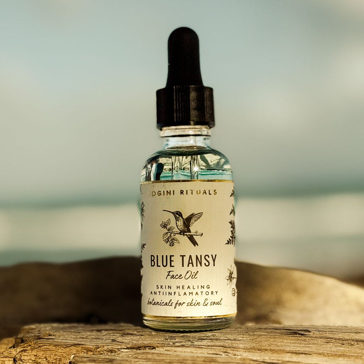 Blue Tansy is packed with botanical compounds that repair and protect against skin damage, providing peace to your skin while moisturizing it and preventing dryness.

I